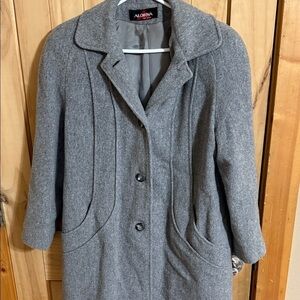 Alorna Women's Gray Wool Coat